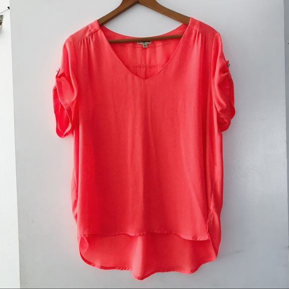Lily White Tops - Bright Pink Dressy Top